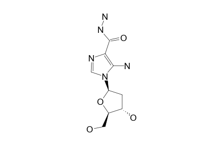 5-AMINO-1-(2'-DEOXY-BETA-D-RIBOFURANOSYL)-IMIDAZOLE-4-CARBOXYLIC-ACID-HYDRAZIDE