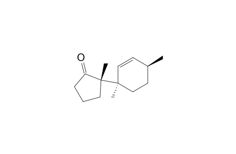 Cyclopentanone, 2-(1,4-dimethyl-2-cyclohexen-1-yl)-2-methyl-, [1.alpha.(S*),4.beta.]-(.+-.)-