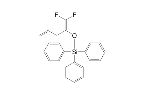1,1-bis(fluoranyl)penta-1,4-dien-2-yloxy-triphenyl-silane