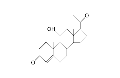 11b-Hydroxy-1,4-pregnadiene-3,20-dione