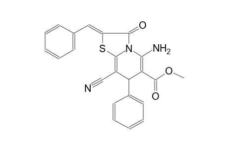 7H-thiazolo[3,2-a]pyridine-6-carboxylic acid, 5-amino-8-cyano-2,3-dihydro-3-oxo-7-phenyl-2-(phenylmethylene)-, methyl ester, (2Z)-