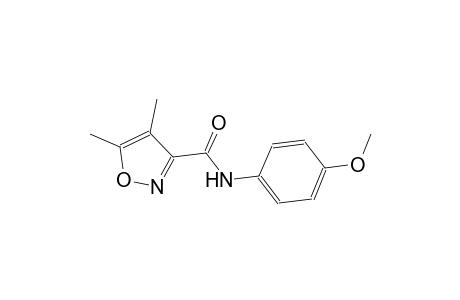 N-(4-methoxyphenyl)-4,5-dimethyl-3-isoxazolecarboxamide