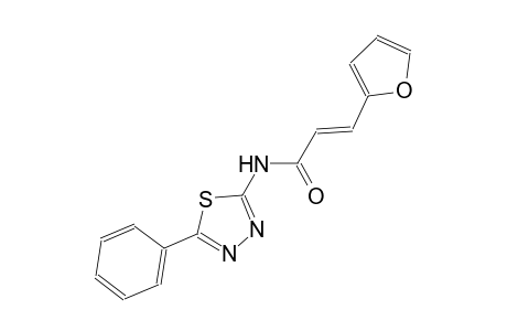 (2E)-3-(2-furyl)-N-(5-phenyl-1,3,4-thiadiazol-2-yl)-2-propenamide