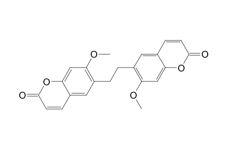 2H-1-Benzopyran-2-one, 6,6'-(1,2-ethanediyl)bis[7-methoxy-
