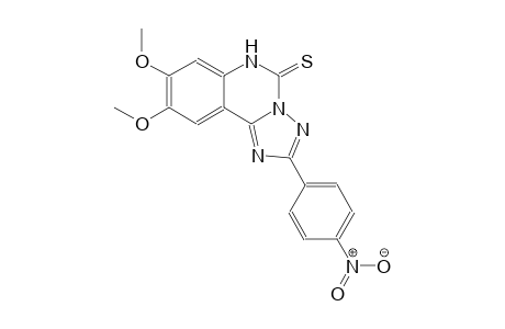 8,9-dimethoxy-2-(4-nitrophenyl)[1,2,4]triazolo[1,5-c]quinazoline-5(6H)-thione