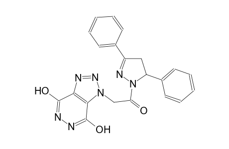 1-[2-(3,5-diphenyl-4,5-dihydro-1H-pyrazol-1-yl)-2-oxoethyl]-1H-[1,2,3]triazolo[4,5-d]pyridazine-4,7-diol