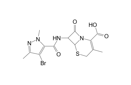 7-{[(4-bromo-1,3-dimethyl-1H-pyrazol-5-yl)carbonyl]amino}-3-methyl-8-oxo-5-thia-1-azabicyclo[4.2.0]oct-2-ene-2-carboxylic acid
