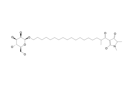 EPICOCCAMIDE_D;5-HYDROXY-1,2-DIMETHYL-4-[2-METHYL-18-BETA-D-MANNOPYRANOSYLOCTADECANOYL]-1-H-PYRROL-3-(2-H)-ONE