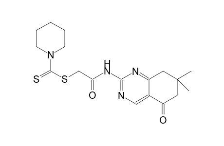 2-[(7,7-dimethyl-5-oxo-5,6,7,8-tetrahydro-2-quinazolinyl)amino]-2-oxoethyl 1-piperidinecarbodithioate