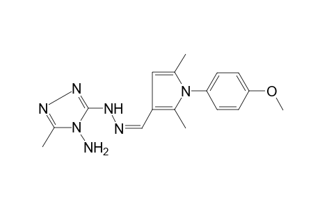 1-(4-Methoxyphenyl)-2,5-dimethyl-1H-pyrrole-3-carbaldehyde (4-amino-5-methyl-4H-1,2,4-triazol-3-yl)hydrazone