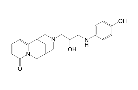 3,11-Diazatricyclo[7.3.1.0(3,8)]trideca-5,7-dien-4-one, 11-[2-hydroxy-3-[(4-hydroxyphenyl)amino]propyl]-