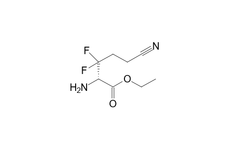 (2S)-2-amino-5-cyano-3,3-difluoro-valeric acid ethyl ester