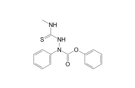 Hydrazinecarboxylic acid, 2-[(methylamino)thioxomethyl]-1-phenyl-, phenyl ester
