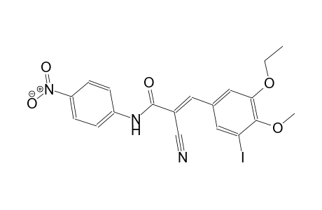 (2E)-2-cyano-3-(3-ethoxy-5-iodo-4-methoxyphenyl)-N-(4-nitrophenyl)-2-propenamide