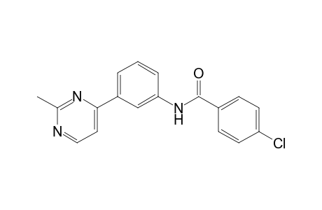 4-chloro-3'-(2-methyl-4-pyrimidinyl)benzanilide