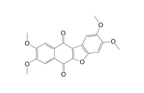 2,3,7,8-Tetramethoxybenzofuronaphthoquinone