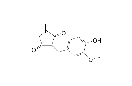 (3Z)-3-(4-hydroxy-3-methoxybenzylidene)-2,4-pyrrolidinedione