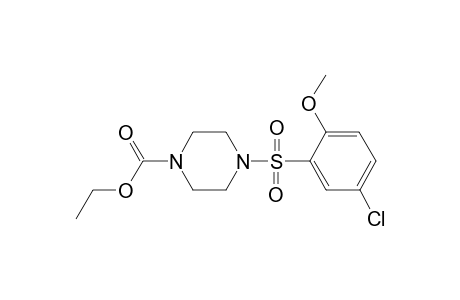 Ethyl 4-[(5-chloro-2-methoxyphenyl)sulfonyl]-1-piperazinecarboxylate