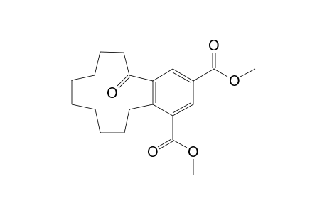 7,8,9,10,11,12,13,14-Octahydro-1,3-bis(methoxycarbonyl)benzoyclododece-5(6H)-one