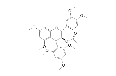 CATECHIN-(4-ALPHA->2)-PHLOROGLUCINOL-HEPTA-O-METHYLETHER-3-O-ACETATE