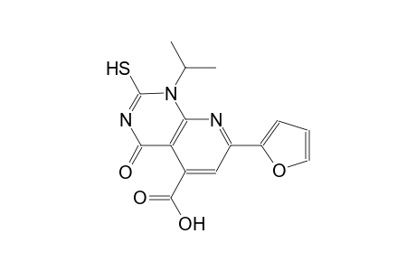 pyrido[2,3-d]pyrimidine-5-carboxylic acid, 7-(2-furanyl)-1,4-dihydro-2-mercapto-1-(1-methylethyl)-4-oxo-