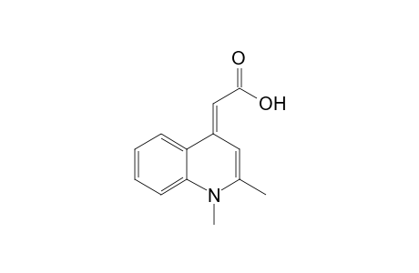2-( 1',2'-Dimethyl-4'(1'H)-quinolylidene)acetic acid