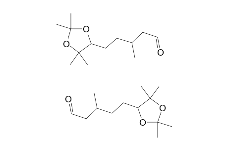 3,7-DIMETHYL-6,7-ISOPROPYLIDENEDIOXYOCTANAL