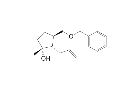 (1R*,2S*,3R*)-3-(Benzyloxymethyl)-1-methyl-2-(2'-propenyl)cyclopentan-1-ol