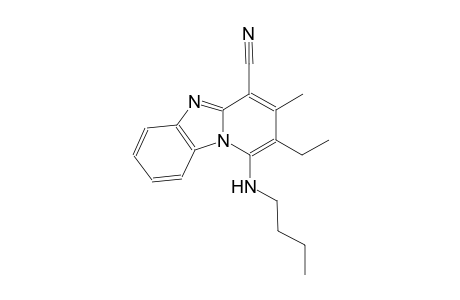1-(butylamino)-2-ethyl-3-methylpyrido[1,2-a]benzimidazole-4-carbonitrile