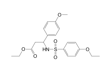 3-(4-Methoxyphenyl)-3-(p-phenetylsulfonylamino)propionic acid ethyl ester