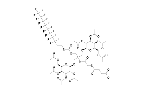 4-[[2-[[1-(3,3,4,4,5,5,6,6,7,7,8,8,9,9,10,10,10-heptadecafluorodecylcarbamoyloxymethyl)-2-[(2R,3R,4S,5S,6R)-3,4,5-triacetoxy-6-(acetoxymethyl)tetrahydropyran-2-yl]oxy-1-[[(2R,3R,4S,5S,6R)-3,4,5-triacetoxy-6-(acetoxymethyl)tetrahydropyran-2-yl]oxymethyl]et