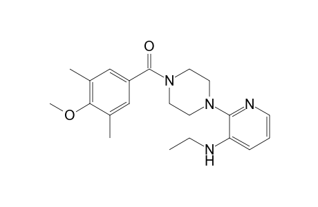 [4-[3-(ethylamino)-2-pyridinyl]-1-piperazinyl]-(4-methoxy-3,5-dimethylphenyl)methanone