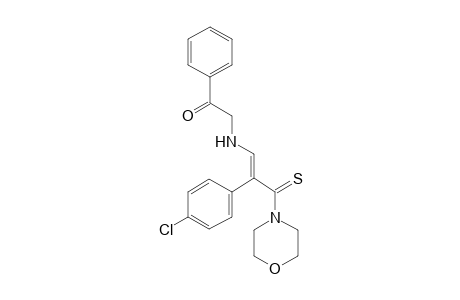 4-[3-(Benzoylmethylamino)-2-(4-chlorophenyl)thioacryloyl]morpholine