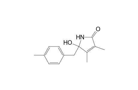 2H-Pyrrol-2-one, 1,5-dihydro-5-hydroxy-3,4-dimethyl-5-[(4-methylphenyl)methyl]-