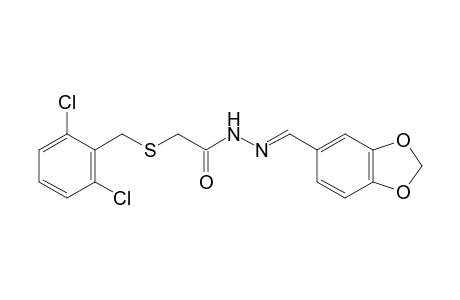 [(2,6-dichlorobenzyl)thio]acetic acid, piperonylidenehydrazide