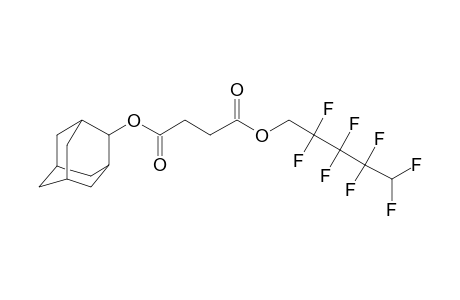 Succinic acid, 2,2,3,3,4,4,5,5-octafluoropentyl adamant-2-yl ester