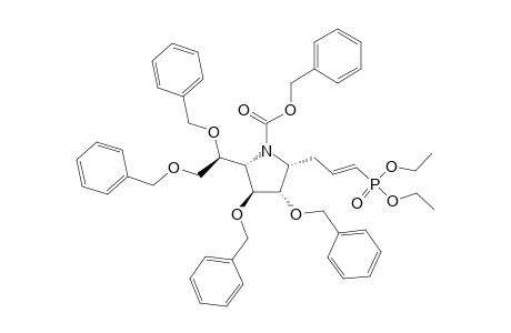 1-(R)-2,3,5,6-TETRA-O-BENZYL-N-BENZYLOXYCARBONYL-1,4-DIDEOXY-1-C-(DIETHYLPHOSPHONOPROPEN-3-YL)-1,4-IMINO-D-GALACTITOL