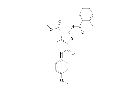 methyl 5-[(4-methoxyanilino)carbonyl]-4-methyl-2-[(2-methylbenzoyl)amino]-3-thiophenecarboxylate