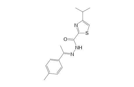 4-isopropyl-N-(1-p-tolylethylidene)thiazole-2-carbohydrazide