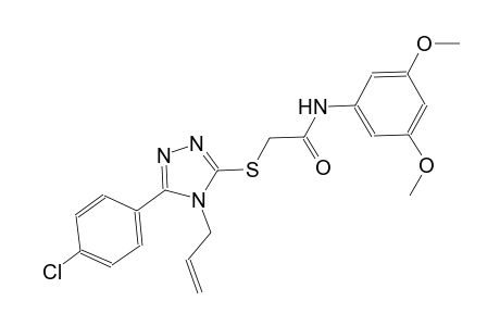 2-{[4-allyl-5-(4-chlorophenyl)-4H-1,2,4-triazol-3-yl]sulfanyl}-N-(3,5-dimethoxyphenyl)acetamide
