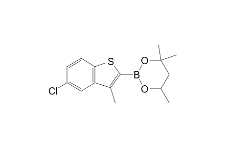 2-(5-Chloro-3-methylbenzo[b]thiophen-2-yl)-4,4,6-trimethyl-1,3,2-dioxaborinane
