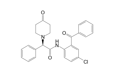 (R,S)-N-(2-benzoyl-4-chlorophenyl)-2-[4-oxopiperidin-1-yl]-2-phenylacetamide