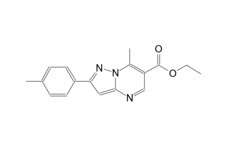 pyrazolo[1,5-a]pyrimidine-6-carboxylic acid, 7-methyl-2-(4-methylphenyl)-, ethyl ester