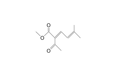 2-Acetyl-5-methyl-2,4-hexadienoic acid, methyl ester
