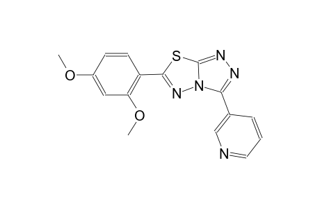 [1,2,4]triazolo[3,4-b][1,3,4]thiadiazole, 6-(2,4-dimethoxyphenyl)-3-(3-pyridinyl)-