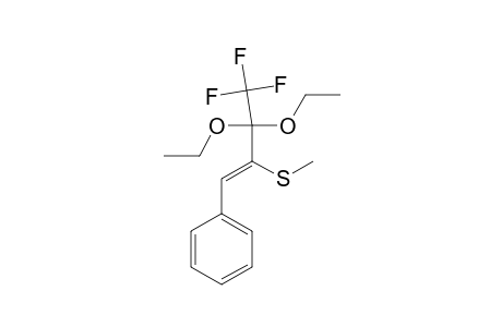 (Z)-2,2-DIETHOXY-1,1,1-TRIFLUORO-3-(METHYLTHIO)-4-PHENYLBUT-3-ENE