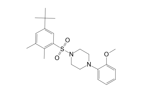 1-[(5-tert-butyl-2,3-dimethylbenzene)sulfonyl]-4-(2-methoxyphenyl)piperazine