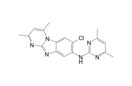 8-Chloro-1,3-dimethyl-7-(4,6-Dimethyl-2-pyrimidylamino)pyrimido[1,2-a]benzimidazole