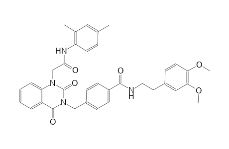 N-[2-(3,4-dimethoxyphenyl)ethyl]-4-[(1-[2-(2,4-dimethylanilino)-2-oxoethyl]-2,4-dioxo-1,4-dihydro-3(2H)-quinazolinyl)methyl]benzamide