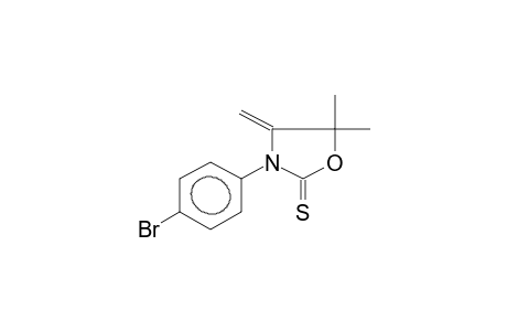 3-(4-BROMOPHENYL)-4-METHYLIDENE-5,5-DIMETHYL-1,3-OXAZOLIDINE-2-THIONE